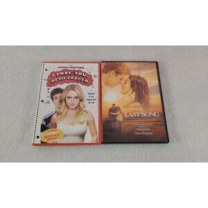 2 Movie DVD Lot: The Last Song Miley Cyrus & I Love You, Beth Cooper